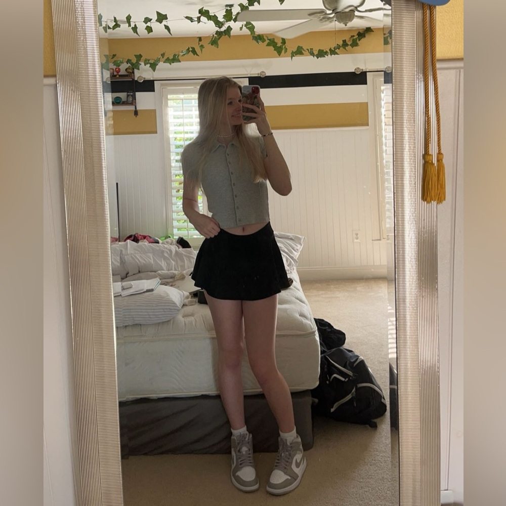 Cropped Collared Tee